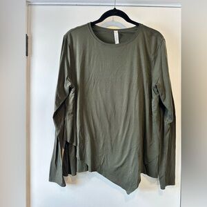Lululemon asymmetrical tissue long sleeve Tshirt